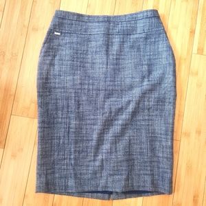 WHITE House BLACK Market Midi Business Skirt